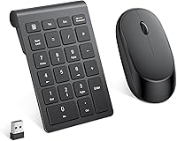 Vista 11 de Lekvey Teclado numérico Bluetooth para portátil, teclado numérico inalámbrico, teclado numérico de 28 teclas, teclado numérico de 28 teclas, teclado