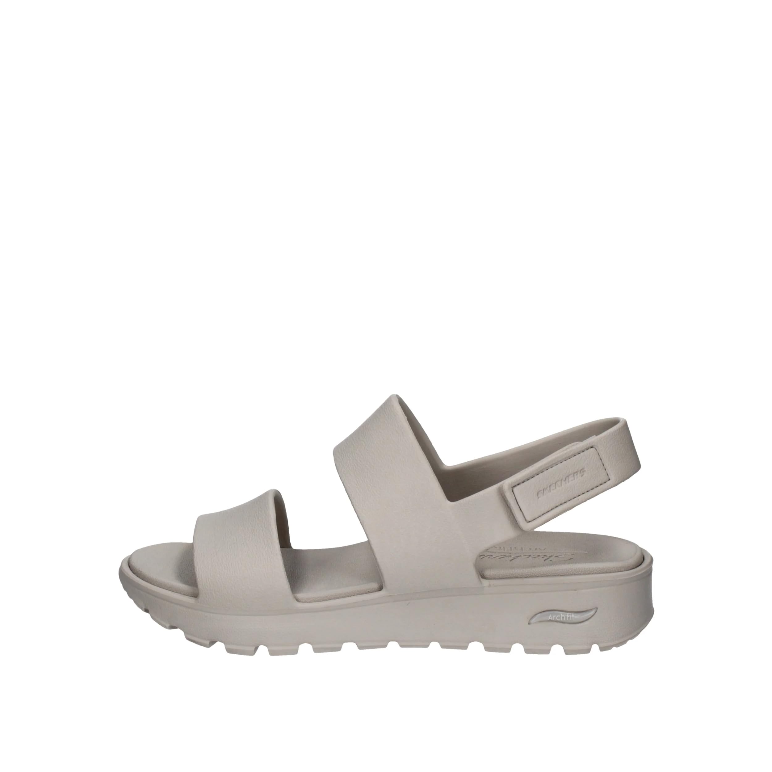 Skechers111380 Arch Fit Footsteps Day Dream Ladies Natural EVA Arch Support Touch Fastening Sandals