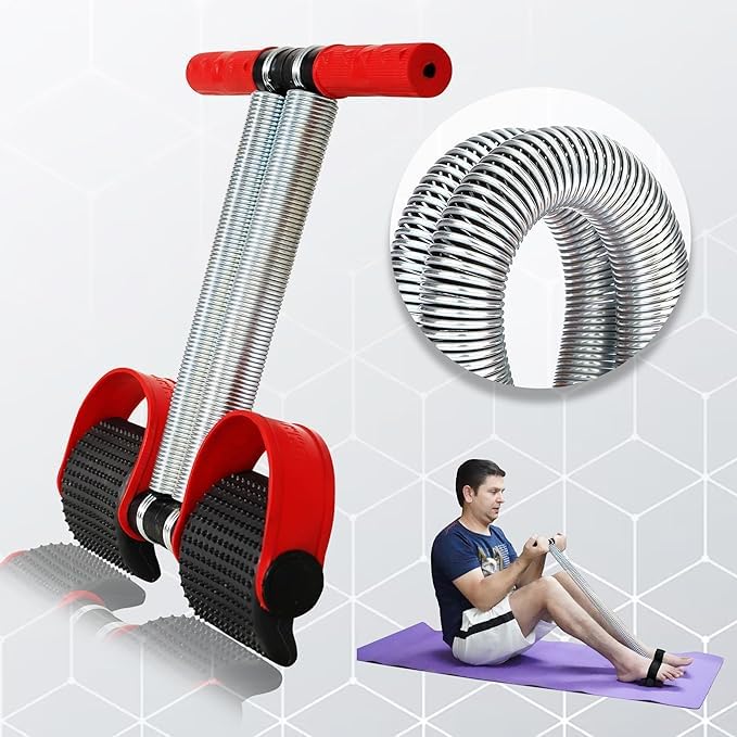 Fitness Scout Dual Spring Tummy Trimmer Men and Women for Abs Workout Stomach Exercise Machine for Women and Men Exercise in Gym, Home for Abdominal workout, Full Exercise any Time (Red Black) (B0CPXXY9BH) Amazon Price History, Amazon Price Tracker
