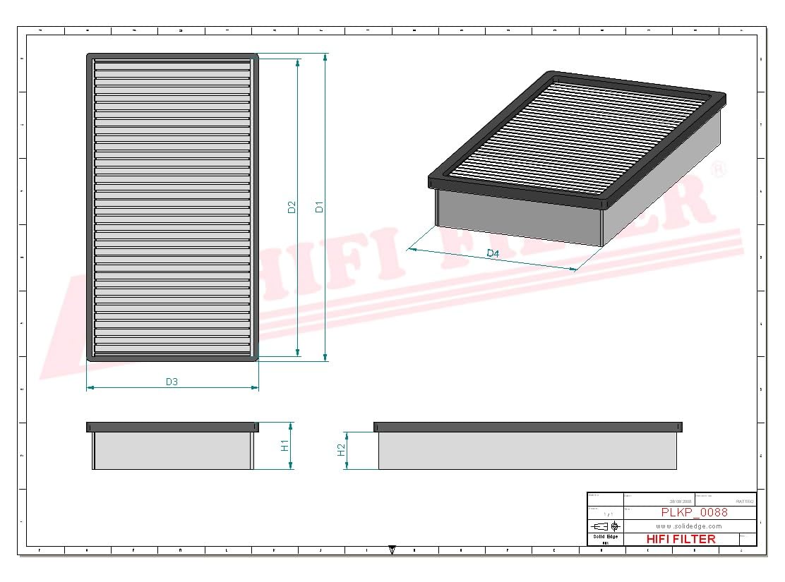 HIFI FILTER Innenraumfilter SC 50130 CAM3 kompatibel mit SKL 2545-AK