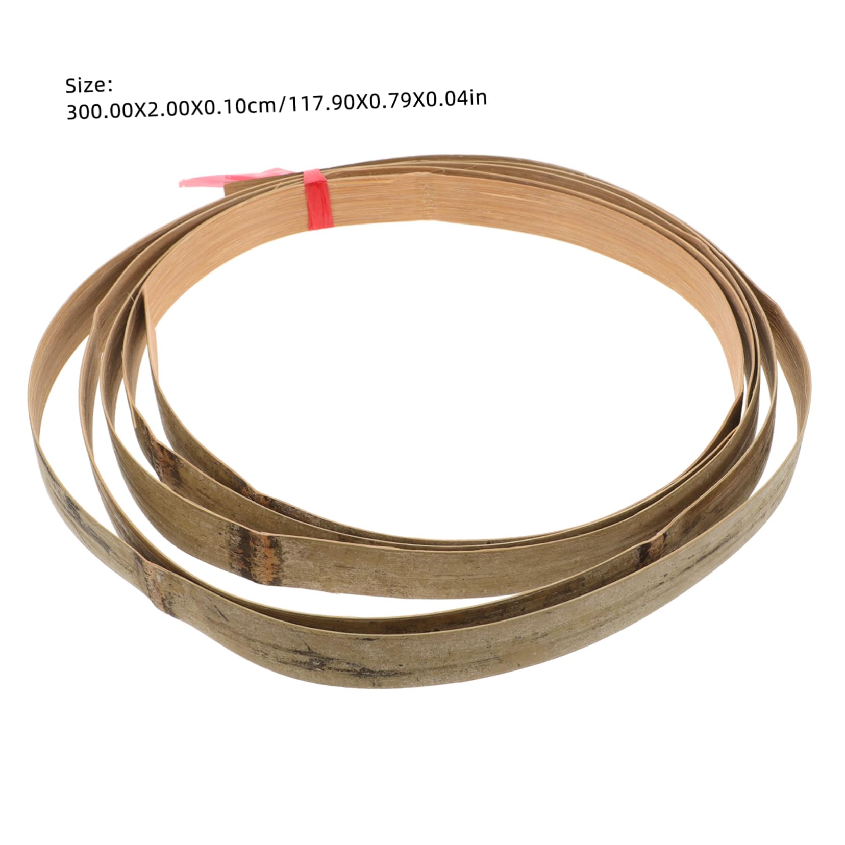 ARTIBETTER 1 Roll Material Sticks Natural Woven Strips Bamboos Woven Material Weaving Crafts Strips Woven Flat Strip Bamboos Strip Crafting Coil Flat Reeds Slat Weave Cane Olive Green