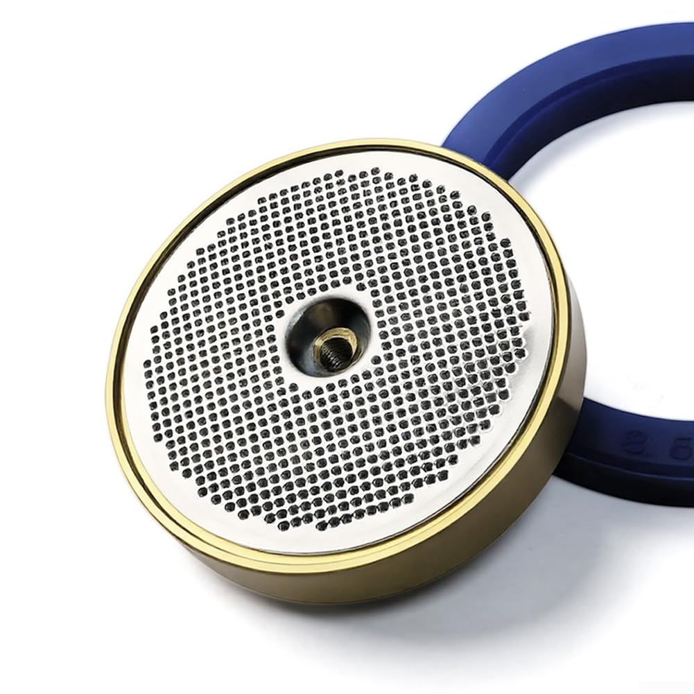 Filtro de cabezal de preparación de acero inoxidable con anillo de goma (juego) | Elegante acabado dorado, construcción de acero inoxidable, mejora la estética de la cocina, extracción precisa, uso diario