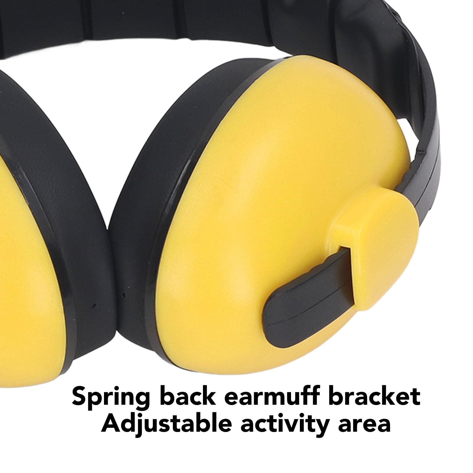 ANGGREK Portable Earmuffs, NRR 31DB Ear Muffs Hearing Yellow for Landscaping Business