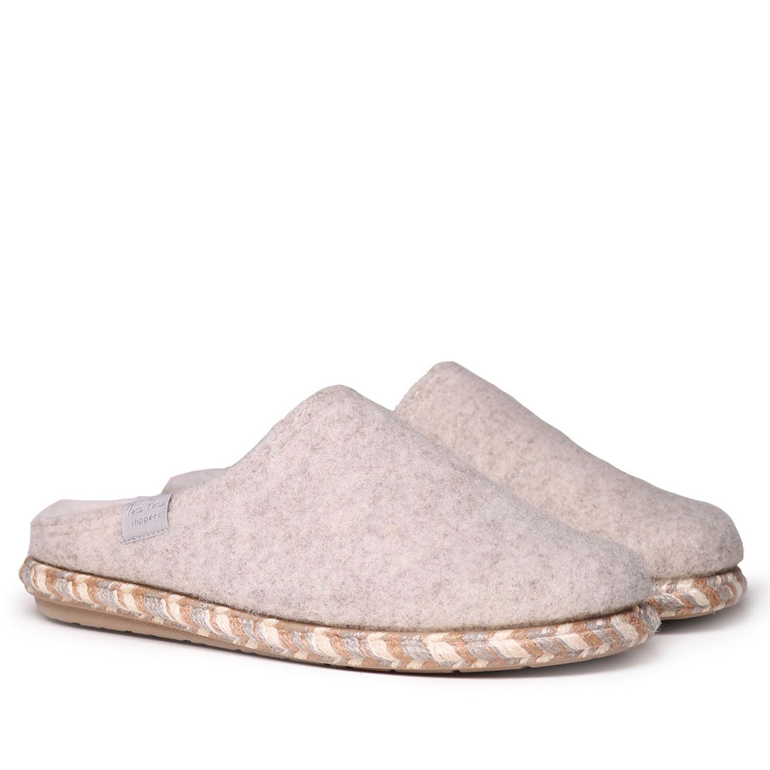 TONI PONS Chaussons de maison pour femme en feutre - DELI-​FP - Ecru, 37 EU