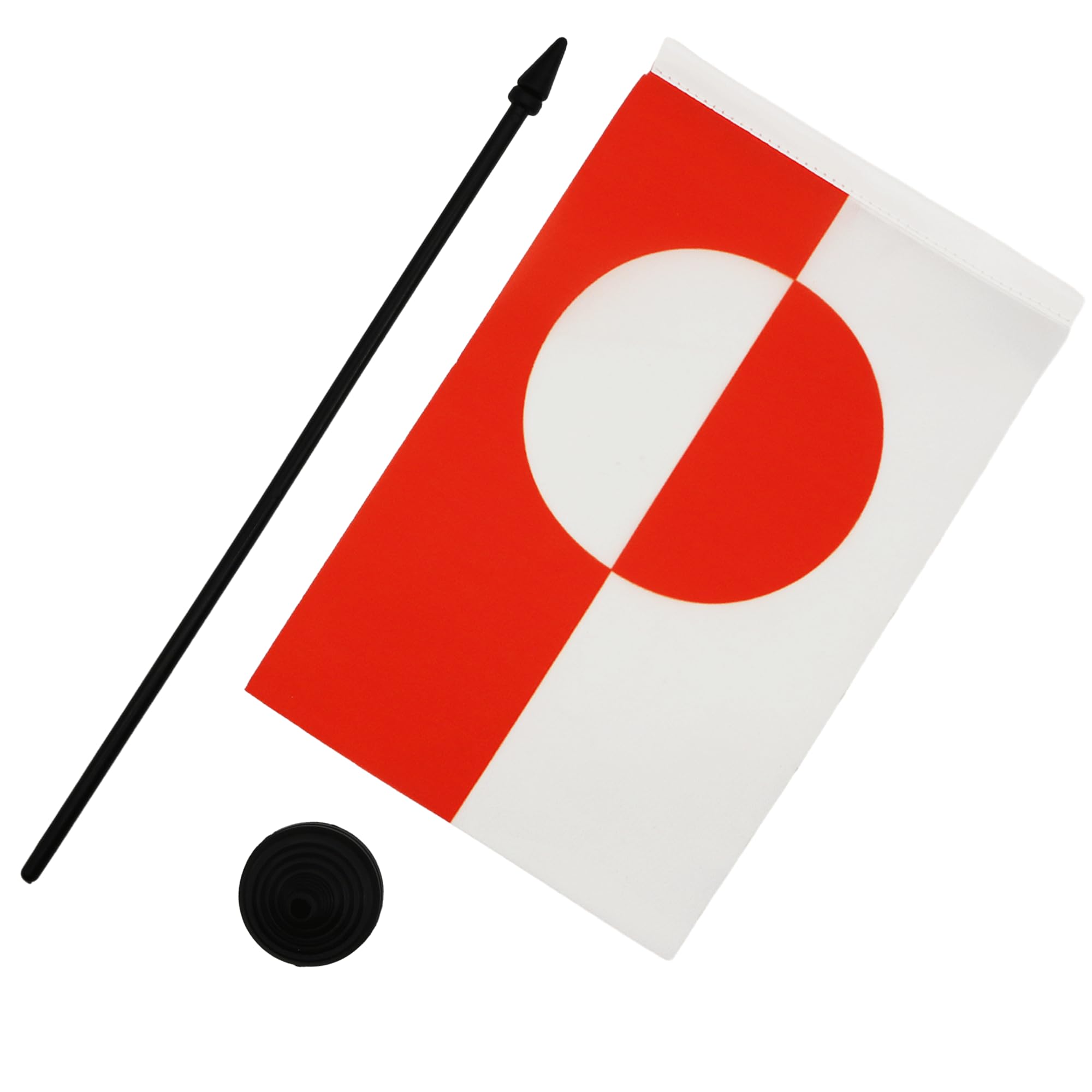 AZ FLAG Greenland Table Flag 5'' x 8'', Greenlander Office Decoration 100% Polyester 21 x 14 cm - Image 3