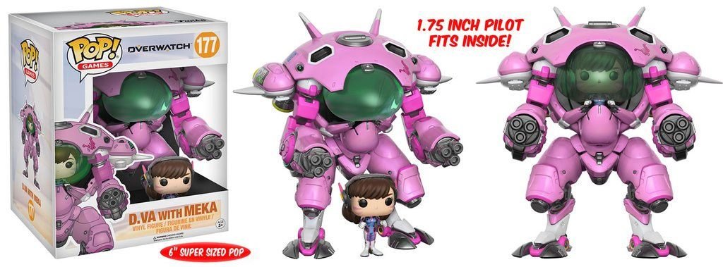 その他 pop games overwatch 177 D.VA with MEKA Figurine Pop ! Games 177 - Overwatch - D.Va with Meka (15cm et 5cm
