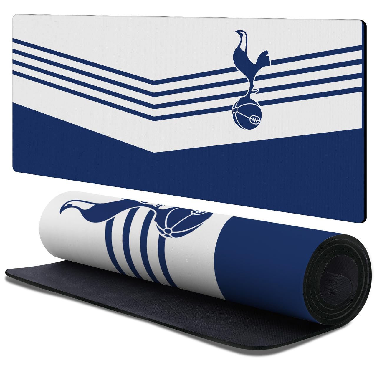 Head Case Designs Officially Licensed Tottenham Hotspur F.C. 1978 Stripes Logo Art 37.4 x 15.75 x 0.16 inches (900 x 400 mm) - XL Gaming Office Desk PC Keyboard Mouse Mat Pad