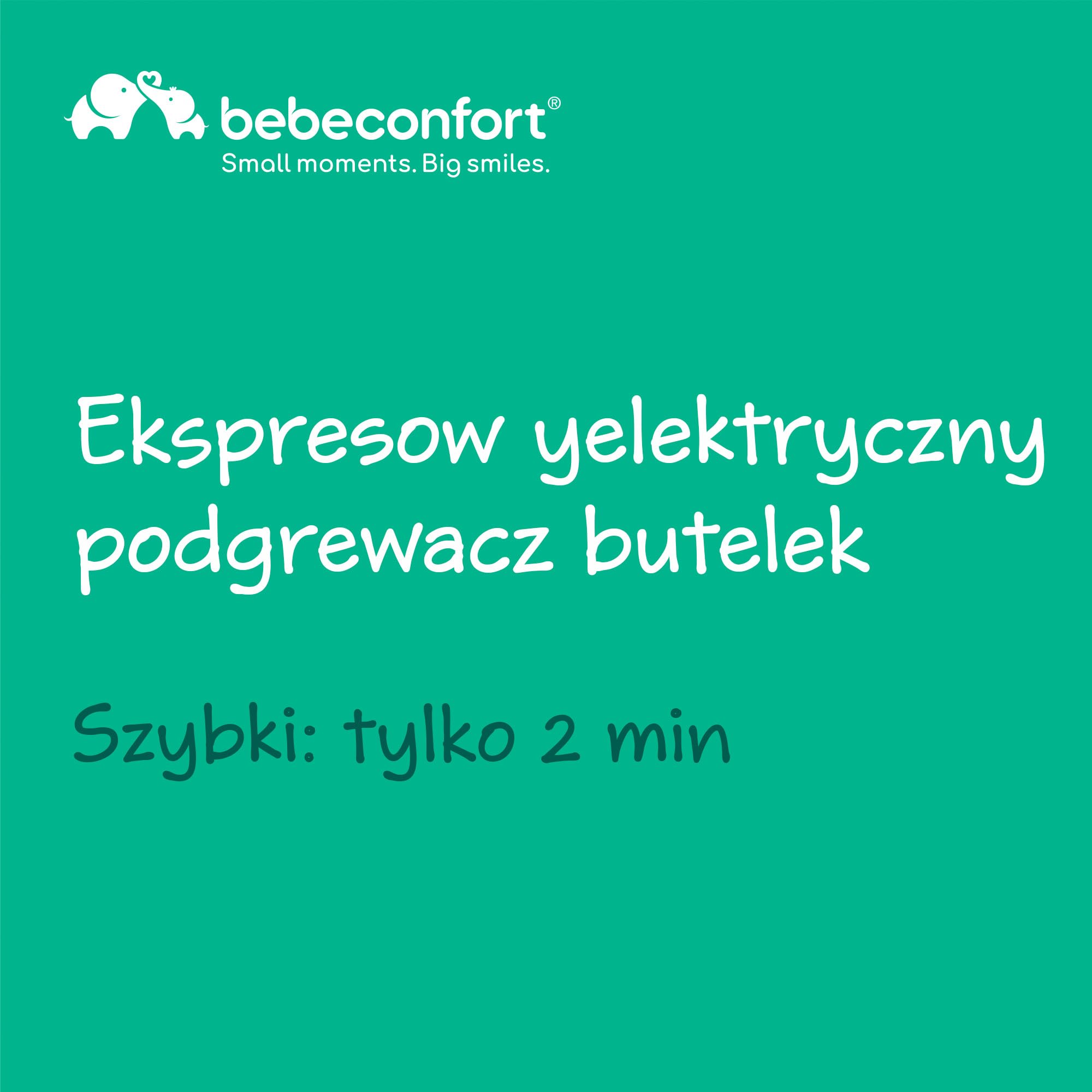 Bebeconfort Elektryczny Podgrzewacz do Butelek, Podgrzewacz do Butelek dla Niemowląt, Szybkie Podgrzewanie, Łatwy w U Wżyciu, Biały i Zielony