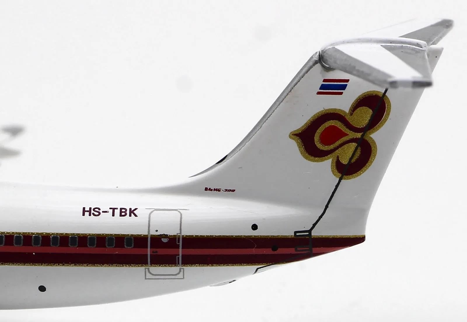 ZWCHGJ aluminiowy samolot kolekcjonerski 1 400 dla THAI AIRWAYS British Aerospace BAE 146-300 odlewany model samolotu HS-TBK Playkits