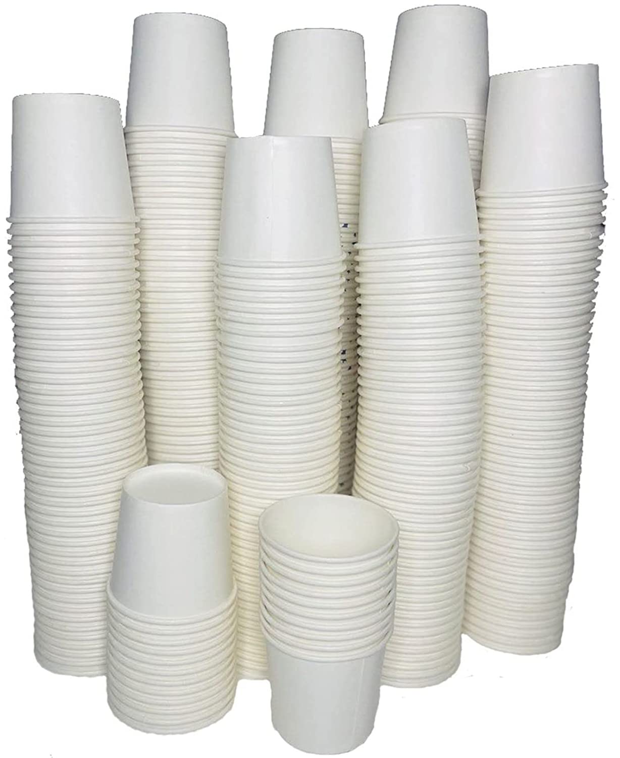 Miniature Mart Disposable Tea Cups Small 70 ML Paper Cup for Coffee, Water, Juice Hot & Cold Drinking Party, Picnic, Travel, Events, Wedding, Meetings, Gatherings, Mouth Wash (Pack of 2000 Pcs Cups)
