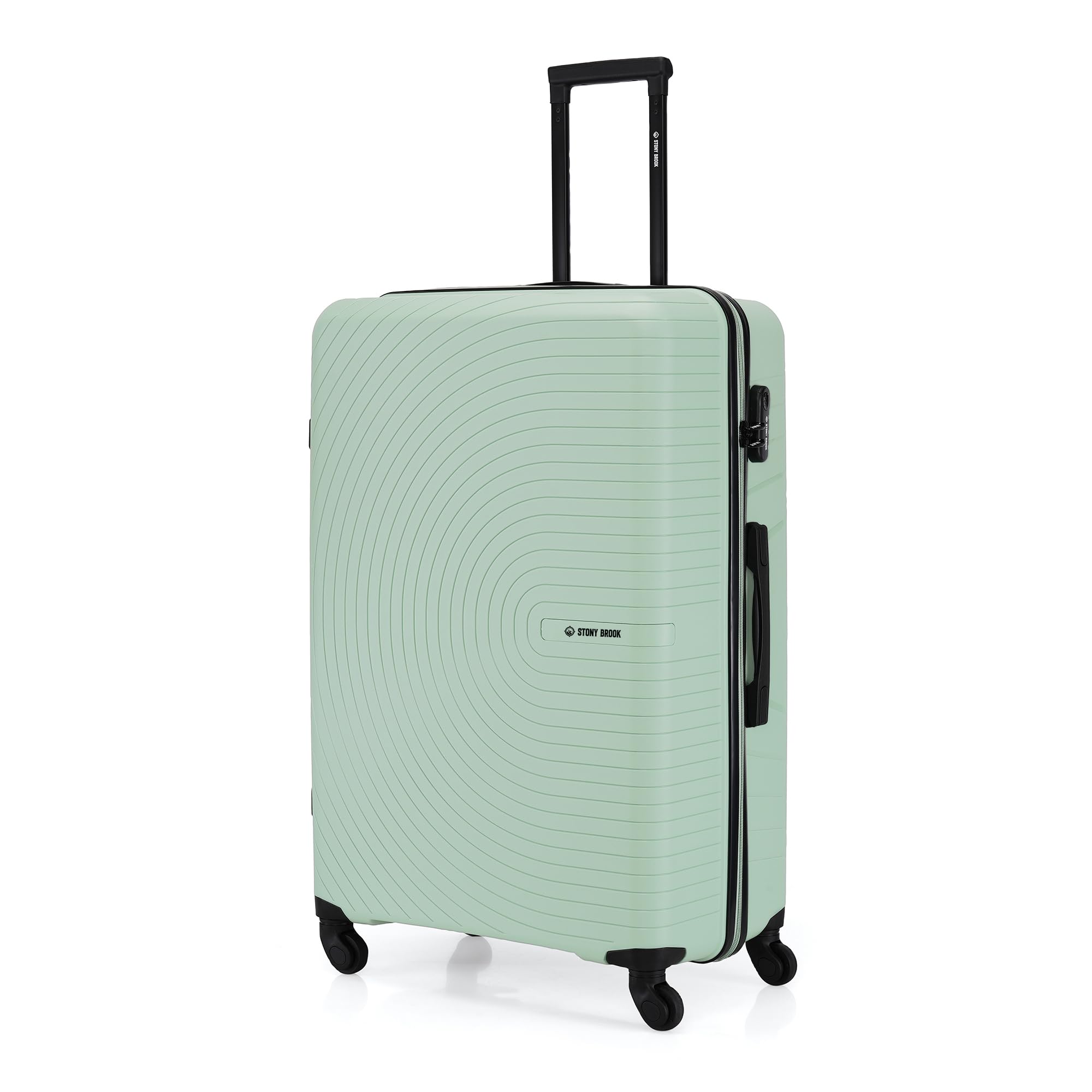Sponsored Ad - by Nasher Miles Crescent Hard-Sided Polypropylene Check-in Luggage Pastel Green 28 Inch 75Cm Spinner Trolley Bag