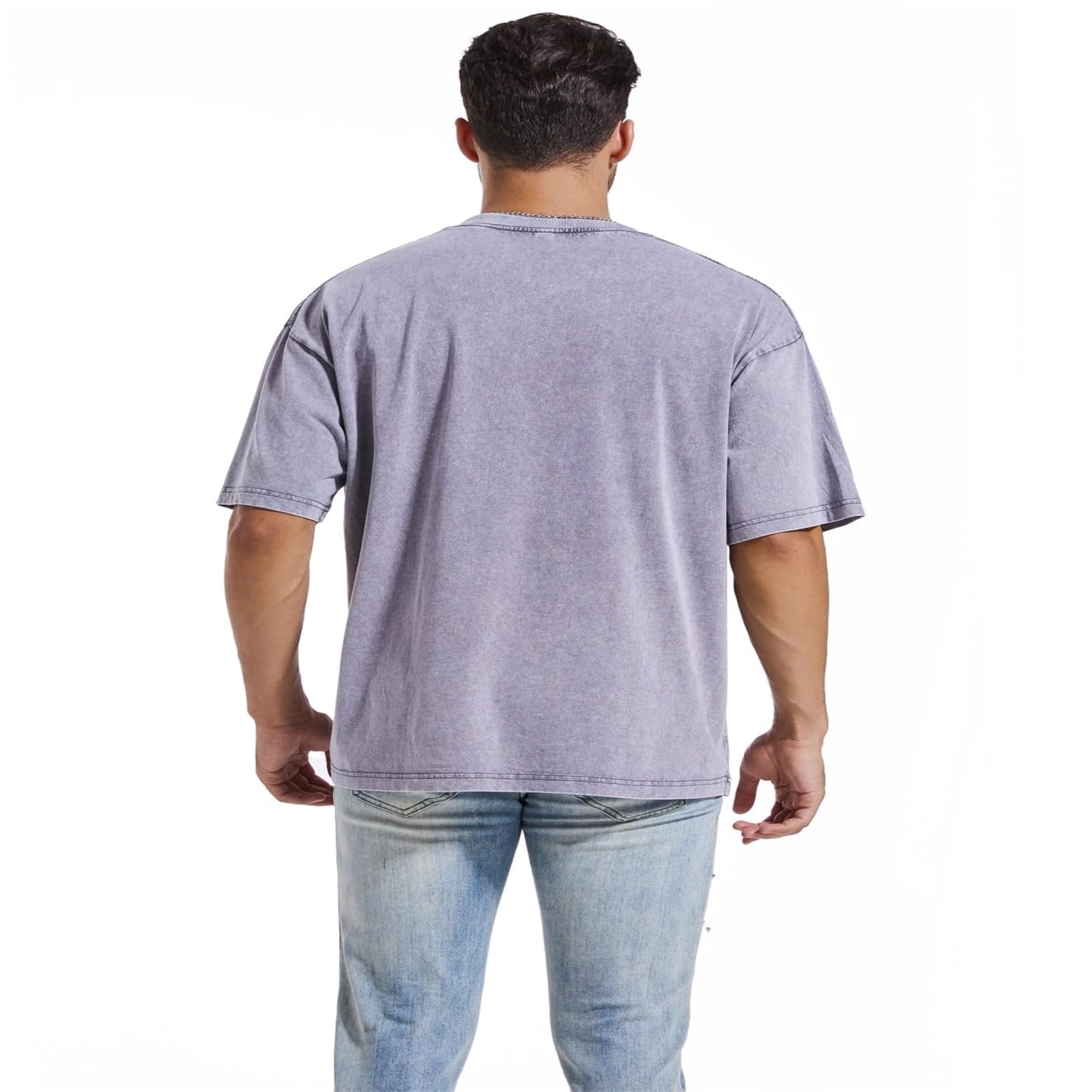 Camisetas básicas para hombre, 3 piezas, manga corta, verano, algodón, cuello redondo, corte regular, 3 piezas, camiseta de verano de manga corta para hombre, camiseta deportiva de gimnasio, ropa