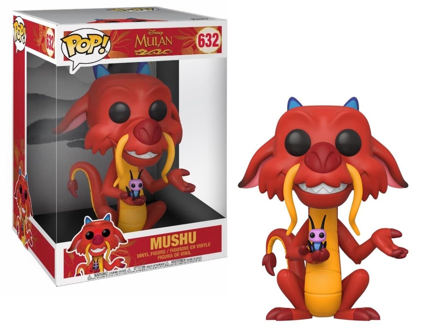 Funko POP! Disney: Mulan-10 Mulan 10" Mushu - Collectable Vinyl Figure - Gift Idea - Official Merchandise - Toys for Kids & Adults - Movies Fans - Model Figure for Collectors and Display