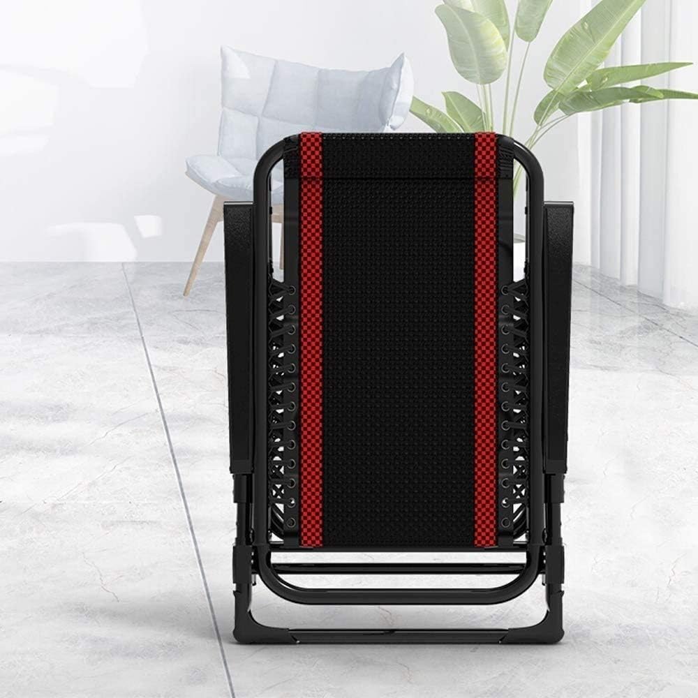 JATIBOSH Sun Lounger Patio Folding Outdoor Reclining Zero Gravity Chair, Folding Lounge Chair Lunch Break Nap Bed Balcony Leisure Backrest Lazy Sofa Portable Chair Beach, Weight-Bearing: 15