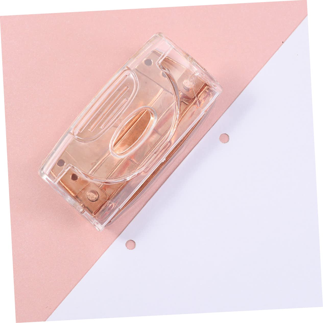 DOITOOL Lot de 2 Perforatrices de 5 Cm avec Attache-papier en Métal Et Plateau de Rangement pour Perforatrices à Main (2 Pièces)