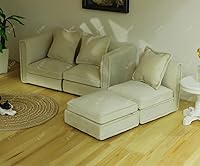 Vista 4 de iLAND Muebles de Casa de Muñecas Juego de Sofás Seccionales en Miniatura Apto para Escala 1/12, Accesorios para Decoración de Casa de Muñecas