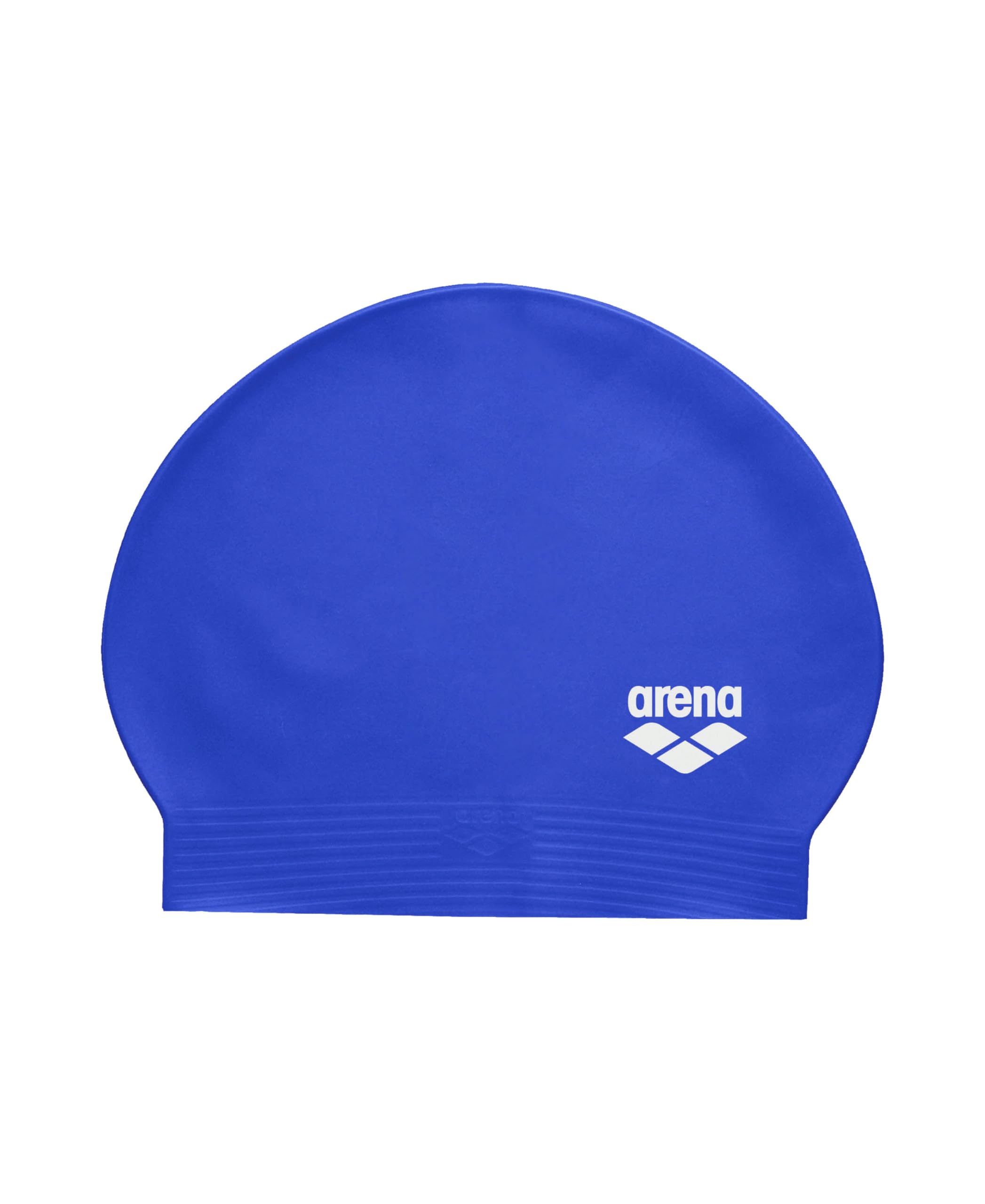Arena Unisex Soft Latex II Swim Cap for Women and Men Fitness Swimmers Intensive Training Durable Soft Elastic Bathing Flat Cap, Royal/White