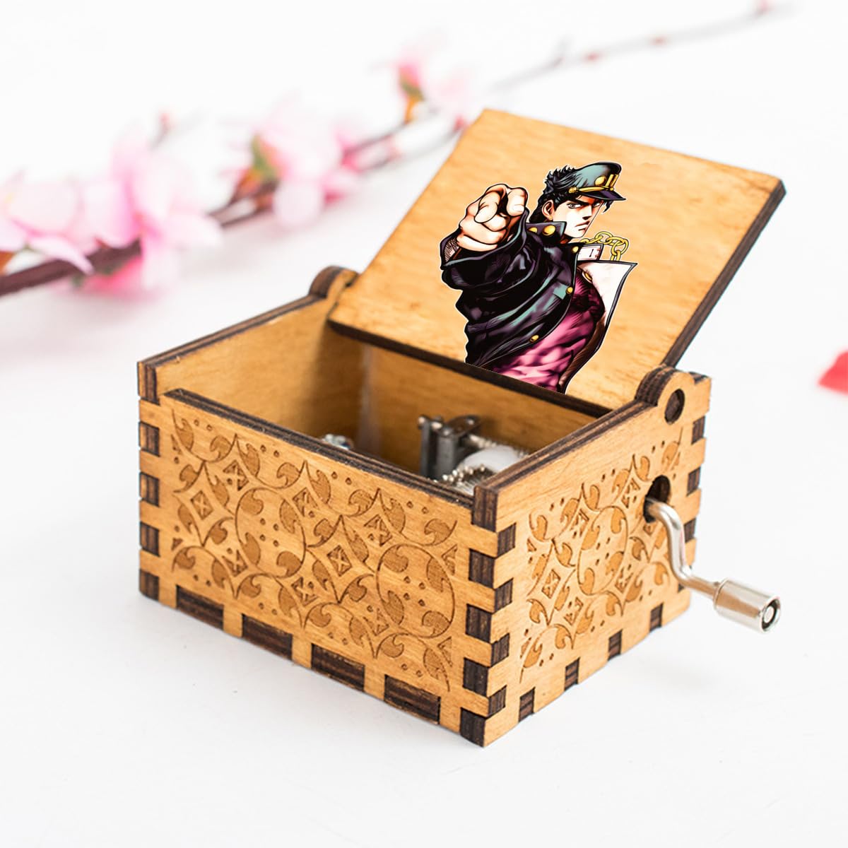 ジョジョの奇妙な冒険 オルゴールボックス 天然木製 海外製 アニメ Amazon | ジョジョの奇妙な冒険 オルゴール 音楽ボックス 木製