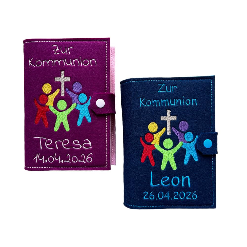 Gotteslob Hülle personalisiert mit Thema 2026 Ihr seid meine Freunde Kinder im Kreis - große Farbauswahl - viele Schriftarten
