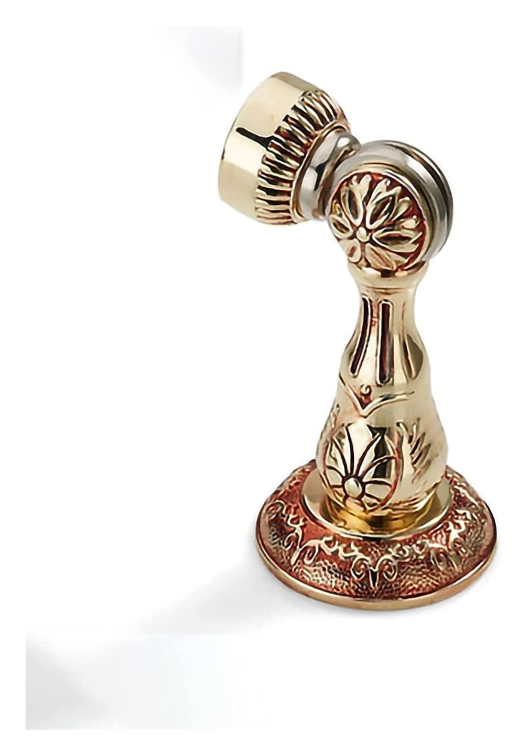 Odbojnik do drzwi, odbojnik magnetyczny, odbojnik ze stali nierdzewnej w szczotkowanym niklu, uchwyt do drzwi magnetycznych do montażu ściennego lub podłogowego za pomocą śrub (kolor: B) (kolor: B) (