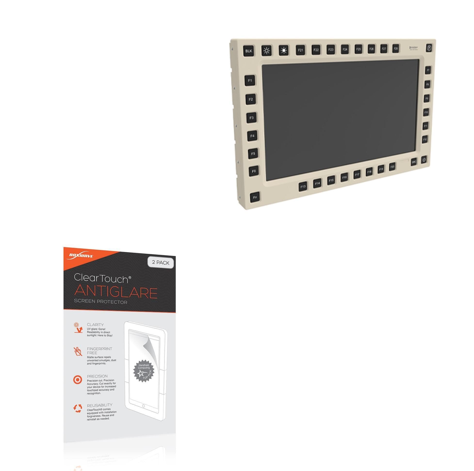 BoxWave Screen Protector Compatible With MilDef MDU1501 - ClearTouch Anti-Glare (2-Pack), Anti-Fingerprint Matte Film Skin