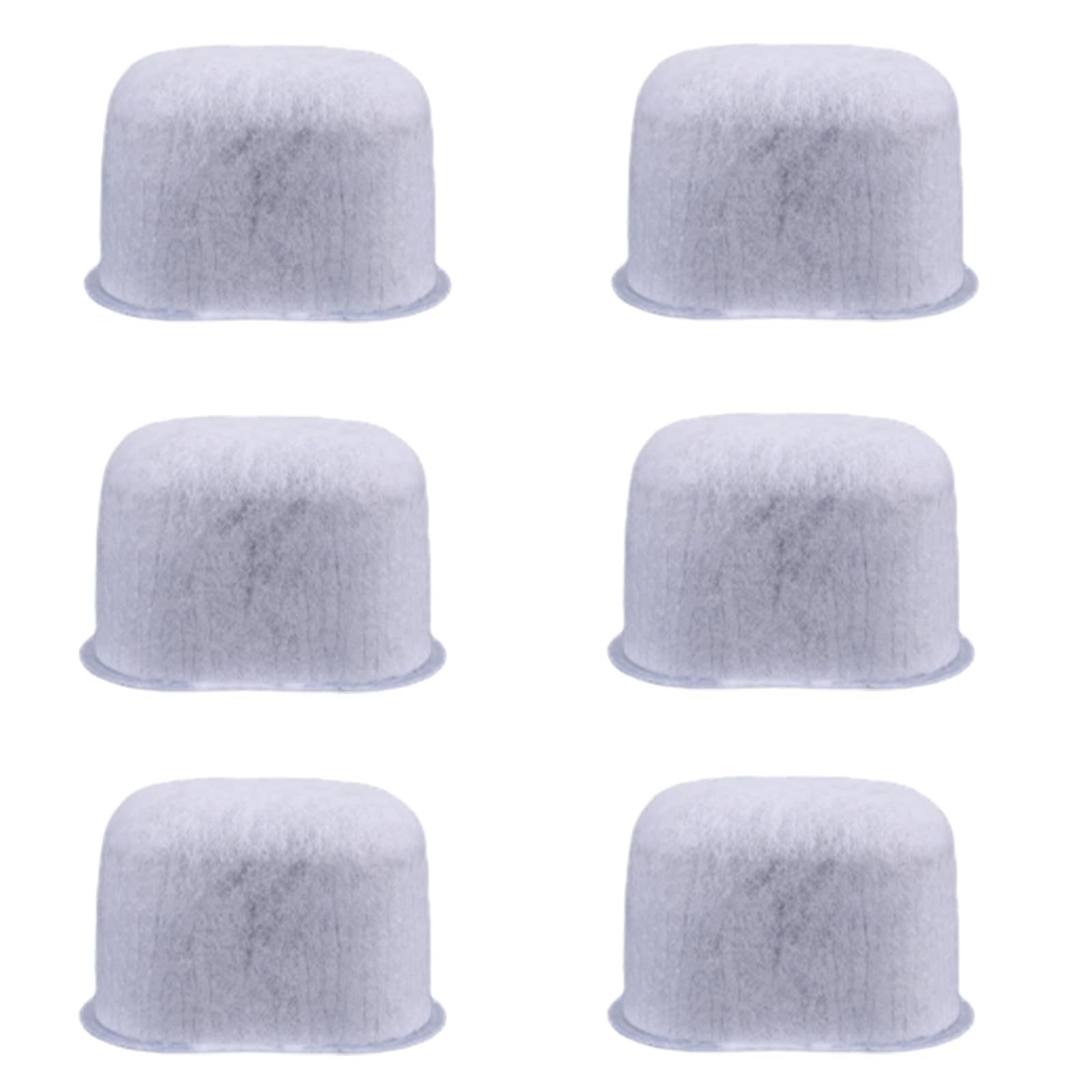 6pcs Water Filter for Breville Espresso Machine, Coffee Maker Filter Replacement Part for Breville Barista Express Accessories (Activated Carbon)