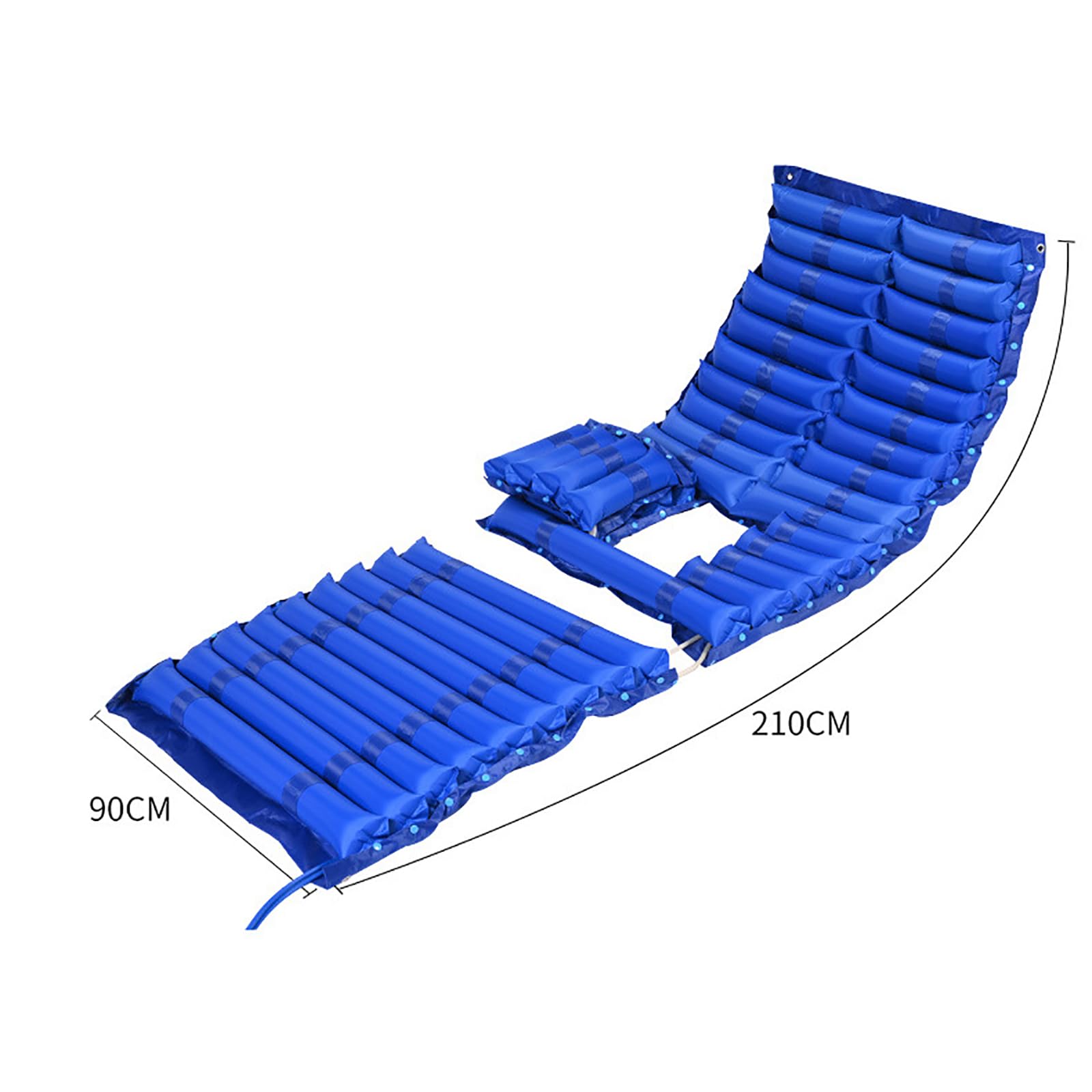 McbeAn Cojín De Aire Antiescaras, Colchón Inflable para Ancianos con Orificio para Taburete, Puede Prevenir Y Tratar Escaras/Dolor/úlceras, Vía Aérea Extraíble, para Uso Hospitalario O Doméstico