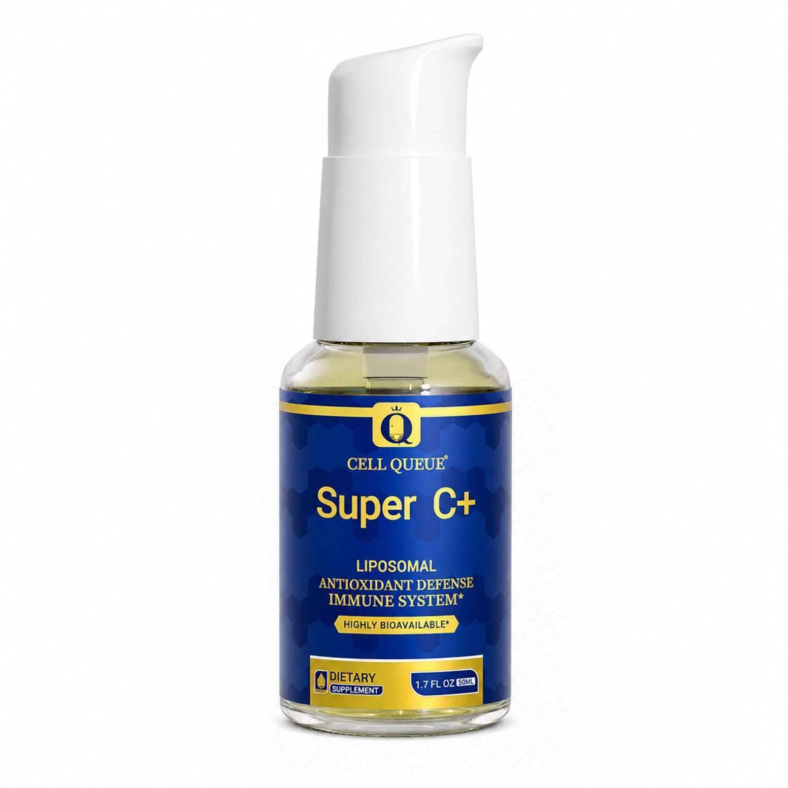 Liposomal Vitamin C Liquid 500mg - High Absorption Vitamin C Supplement for Immune Support, Collagen Production & Antioxidant Protection, Skin Glow, Gentle on Stomach, Non-GMO, 1.7 fl oz