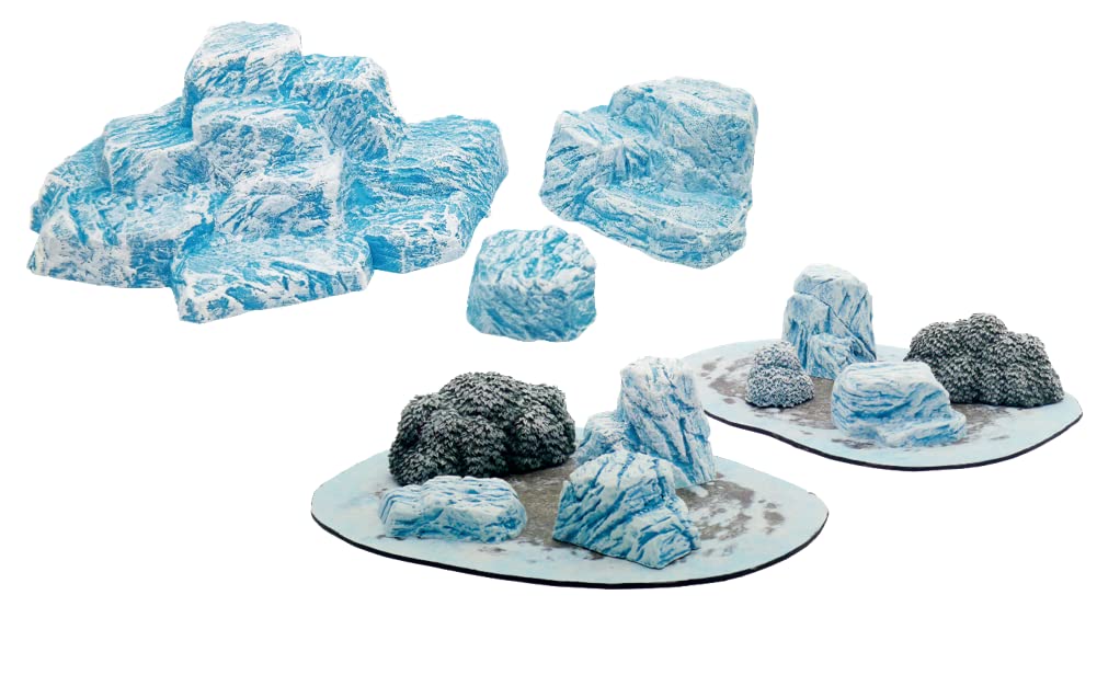 Monster Scenery Ice Wilds Bundle: Snowy Ice Hills and Ice Fields (2 Items)