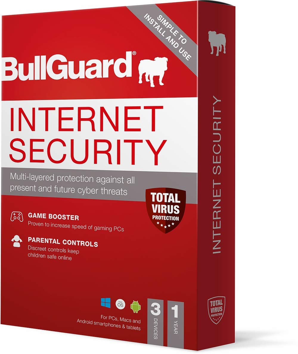 BullGuard Award Winning Protection 2021 For PC, Mac & Android 12 Month Licence - Posted (Internet Security 3 Device)