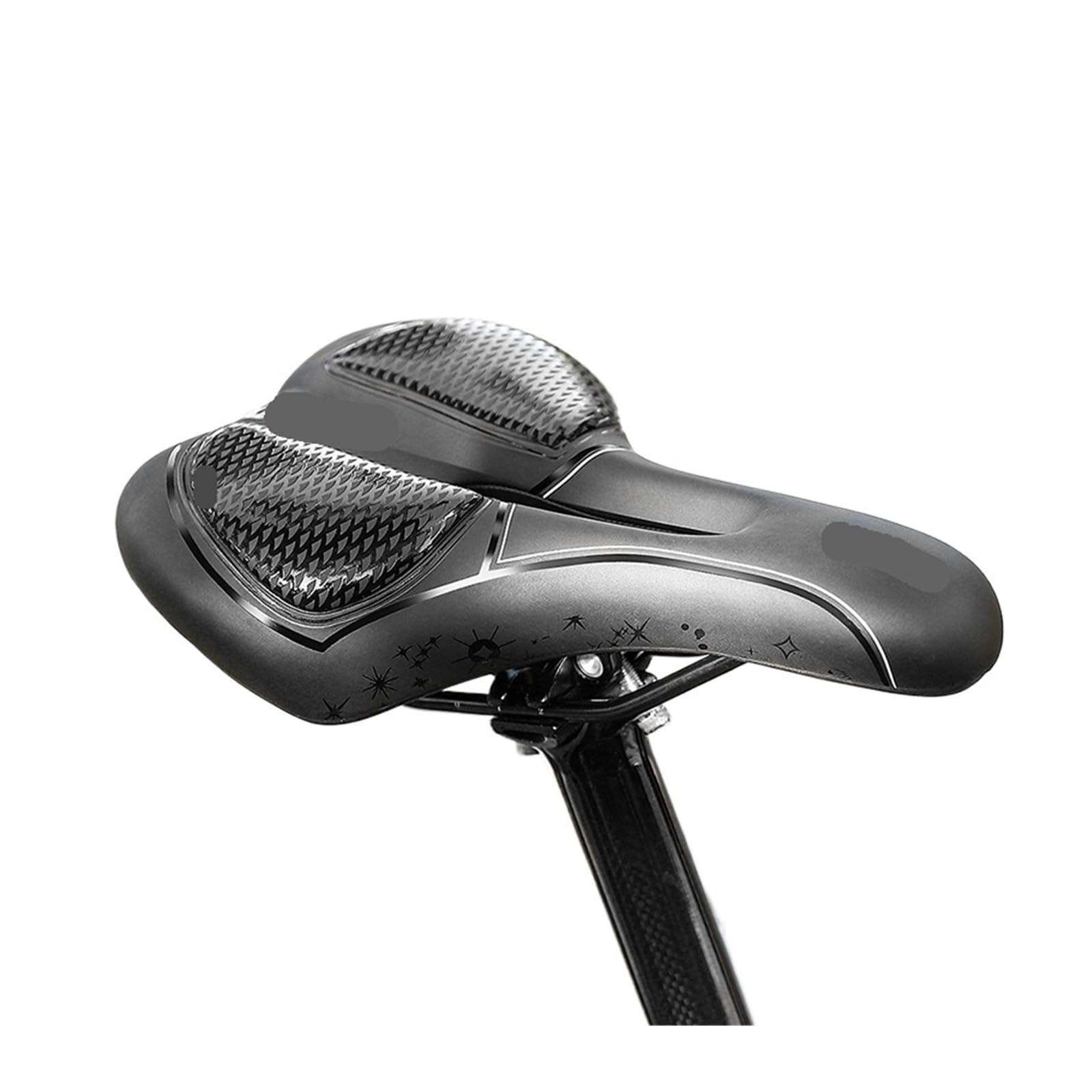 Mit Schwamm gefüllter Fahrradsattel, atmungsaktive, weiche Vordersitzmatte for Männer beim Radfahren