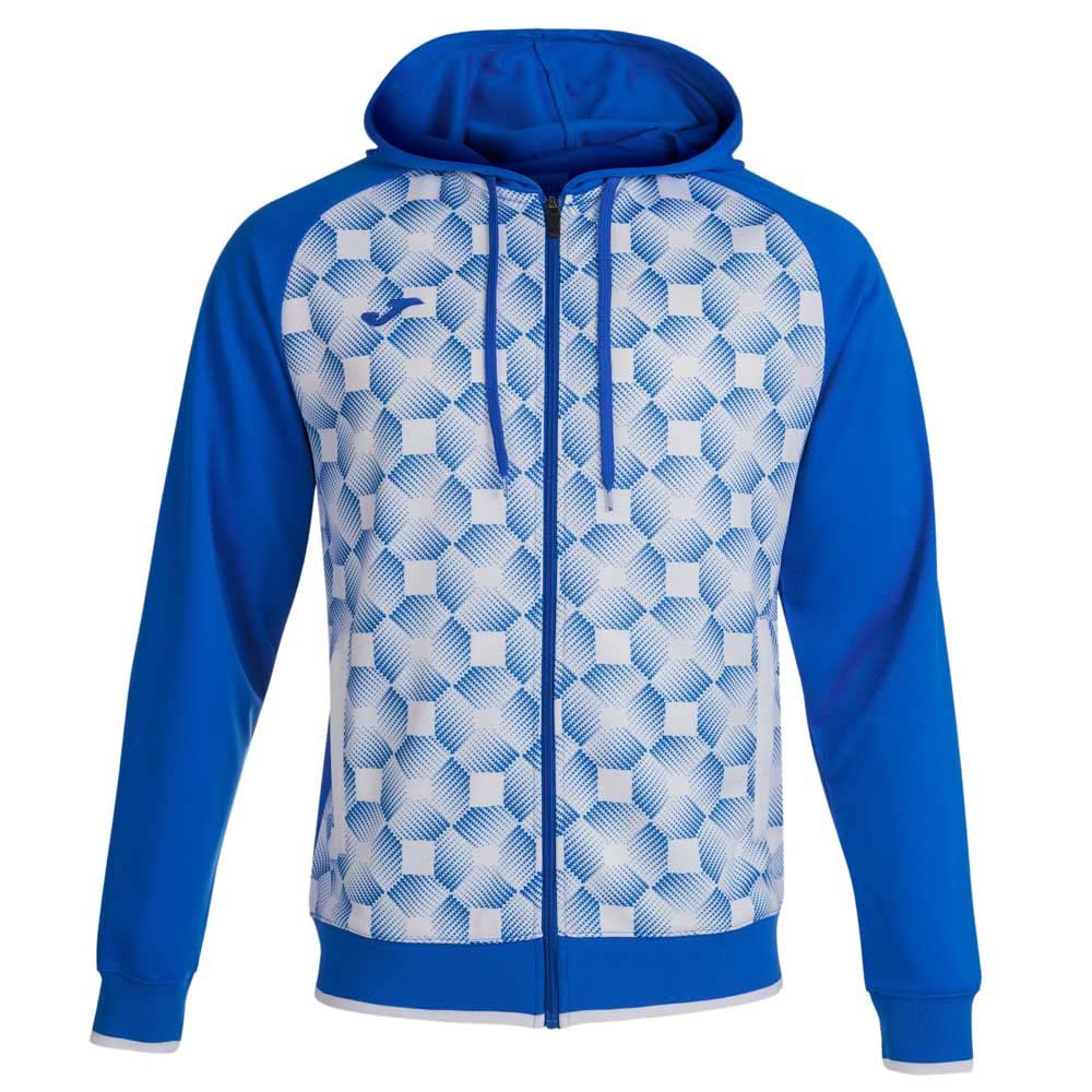 Joma Supernova ii royal white hooded jacket