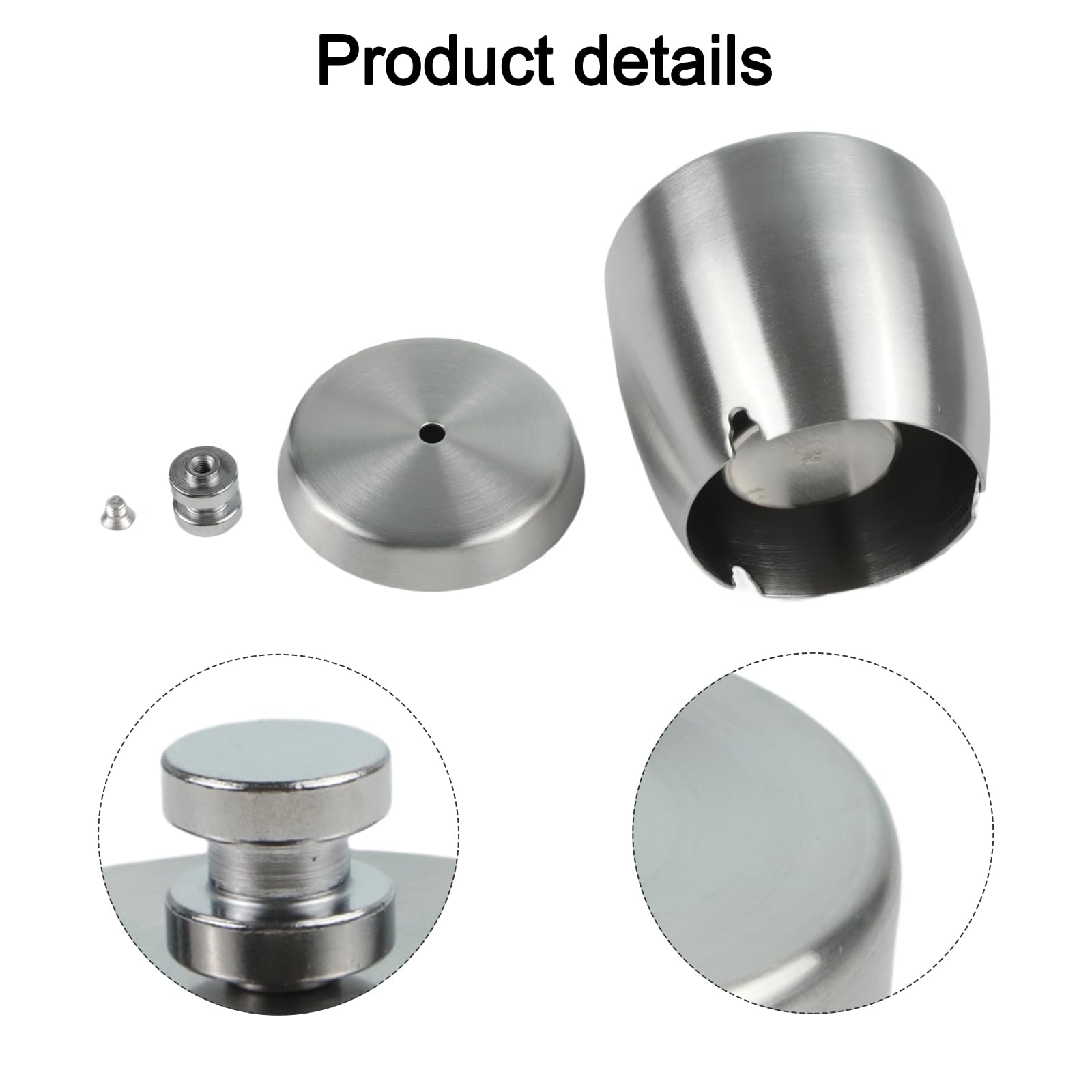 Collecteur de suie acier inoxydable 9 x 8 cm anti-odeurs coupe-vent récupérateur cendres