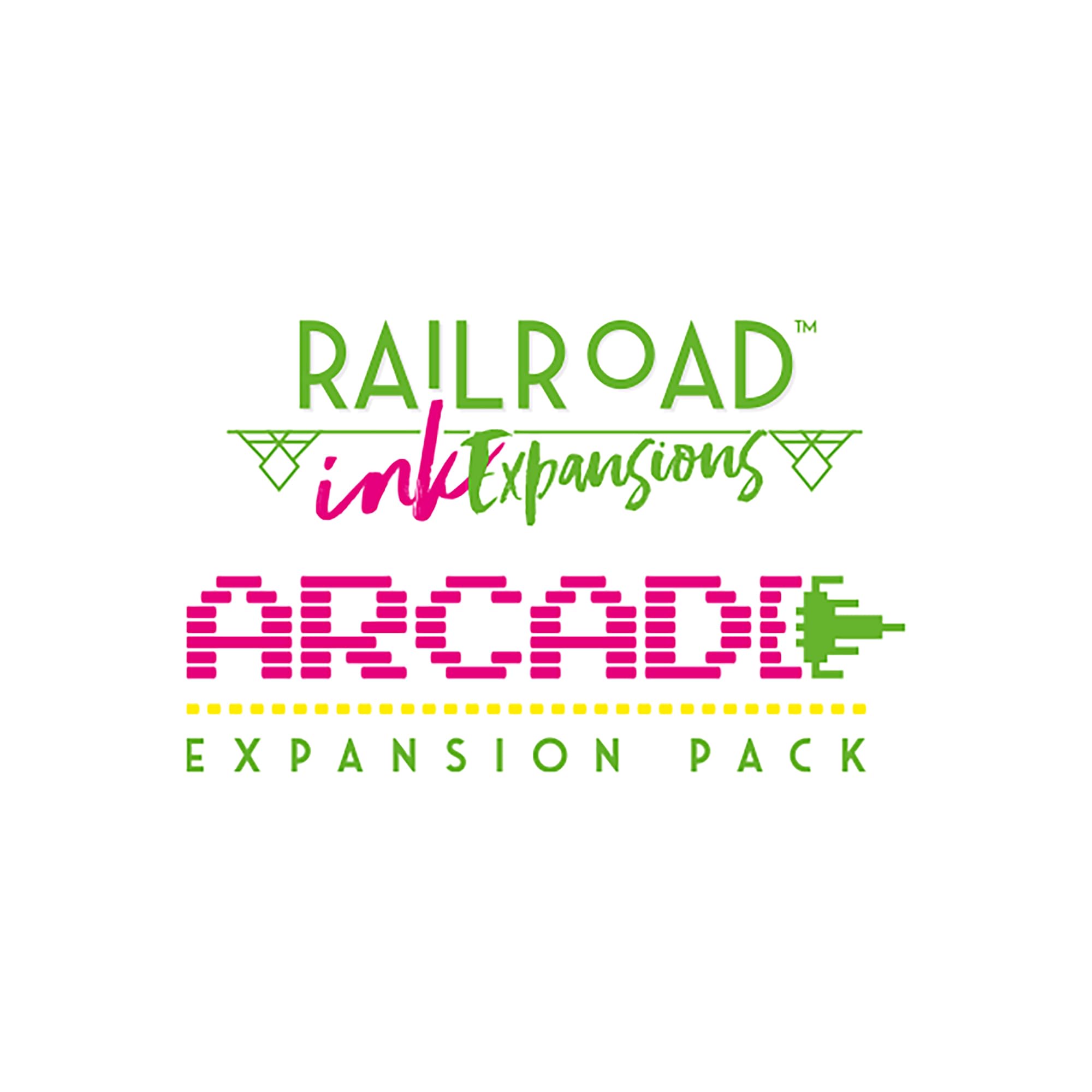 Horrible Guild Railroad Ink Challenge: Arcade Expansion (Pink) - Adds 4 New Dice Games To Base Game