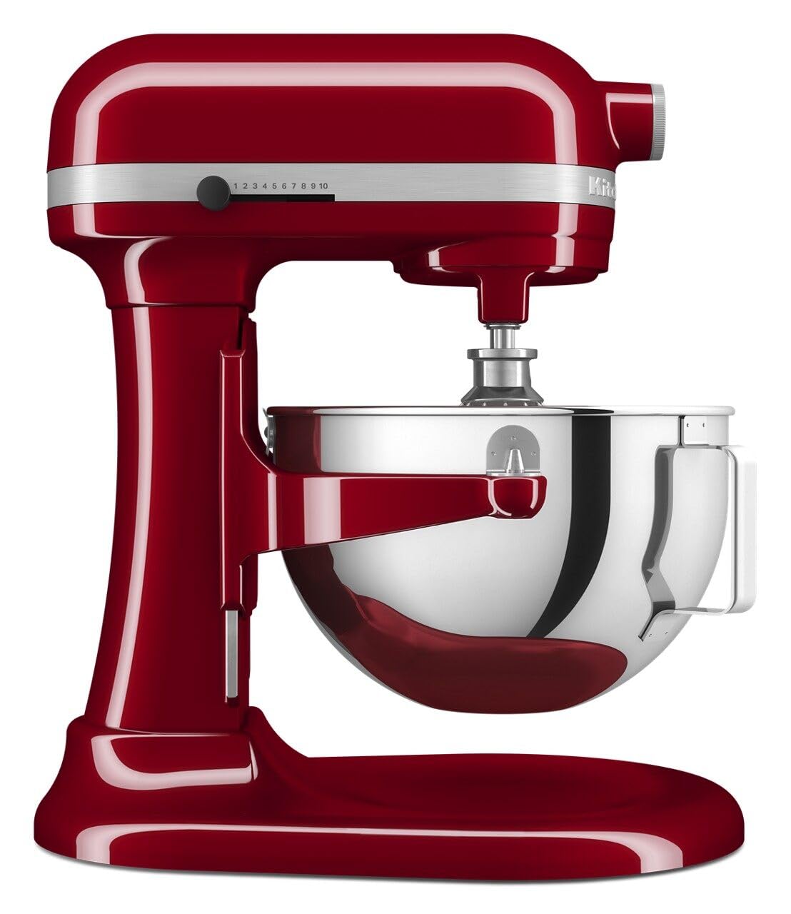 KitchenAid Miscelatore planetario da 375 W, 5,2 litri, rosso impero, 11 velocità, mixer planetario per torte con sollevatore a ciotola, avvio morbido, dimensioni: 419 x 287 x 372 mm, include frusta