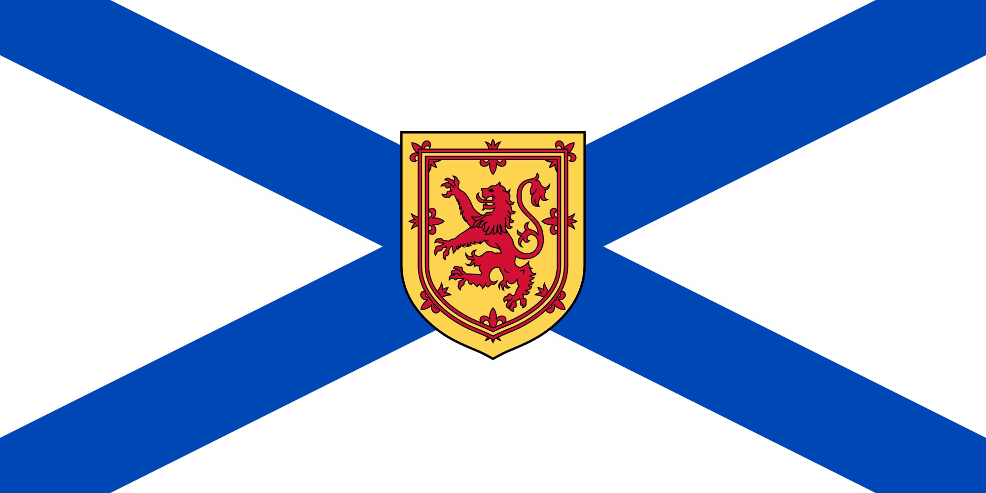 Drapeau Nouvelle-Écosse XL de 2.16m² grand format paysage pour mât extérieur