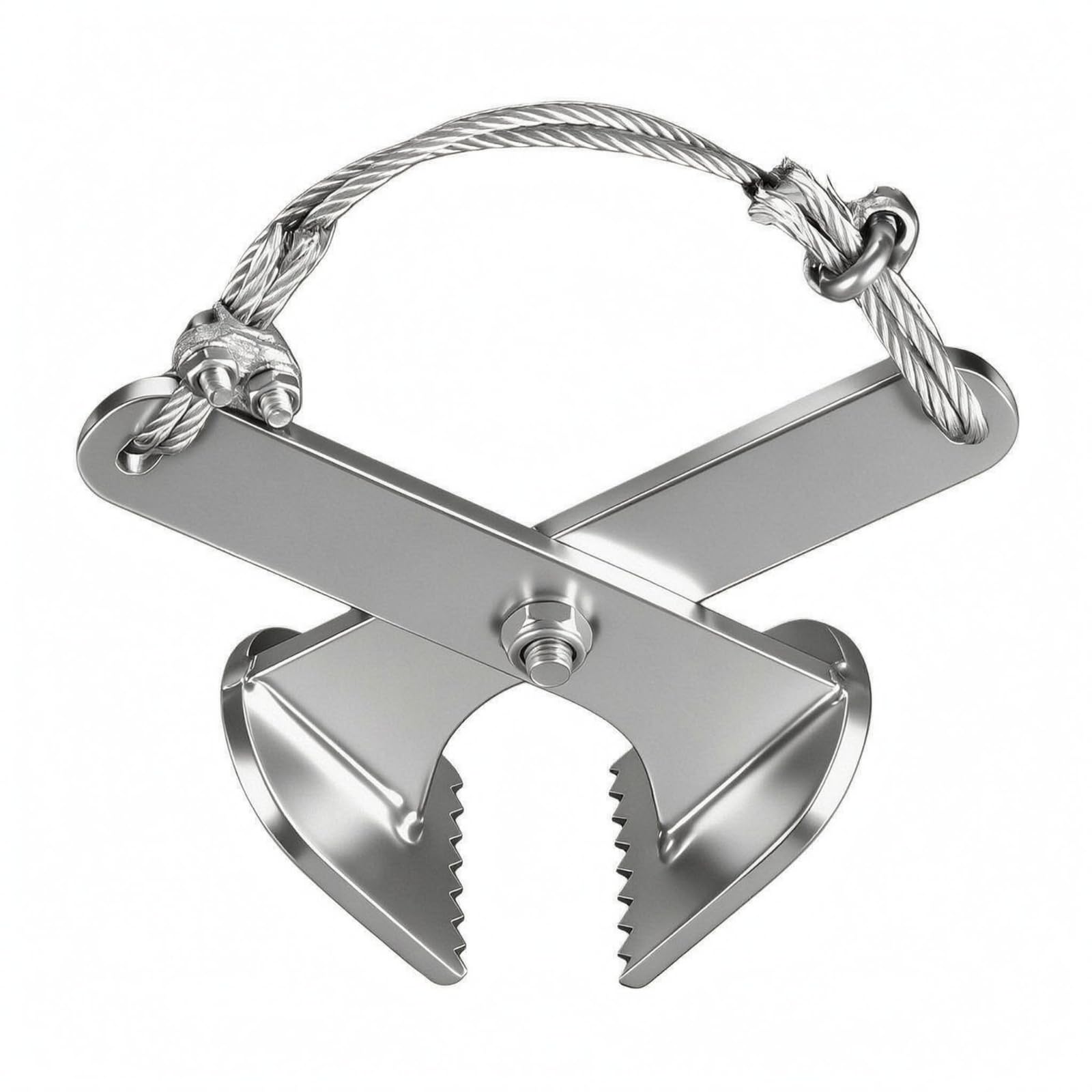 Extracteur à Mâchoires Crantées Alliage Métallique, Arrache-Herbes à Pince Effort Réduit, Arrache-Herbes à Levier pour Verger, Outil d'Arrachage de Mauvaises Herbes, Argent