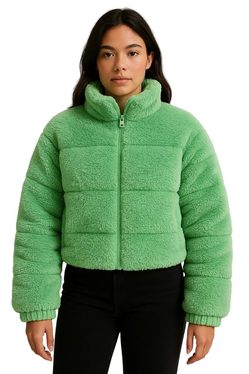 Global Desi Womenâ€™s Coral Fabric Winter Grey Jacket â€“ Ultra-Soft Warm Wear with Plush Texture and Premium Comfort Fit in grey