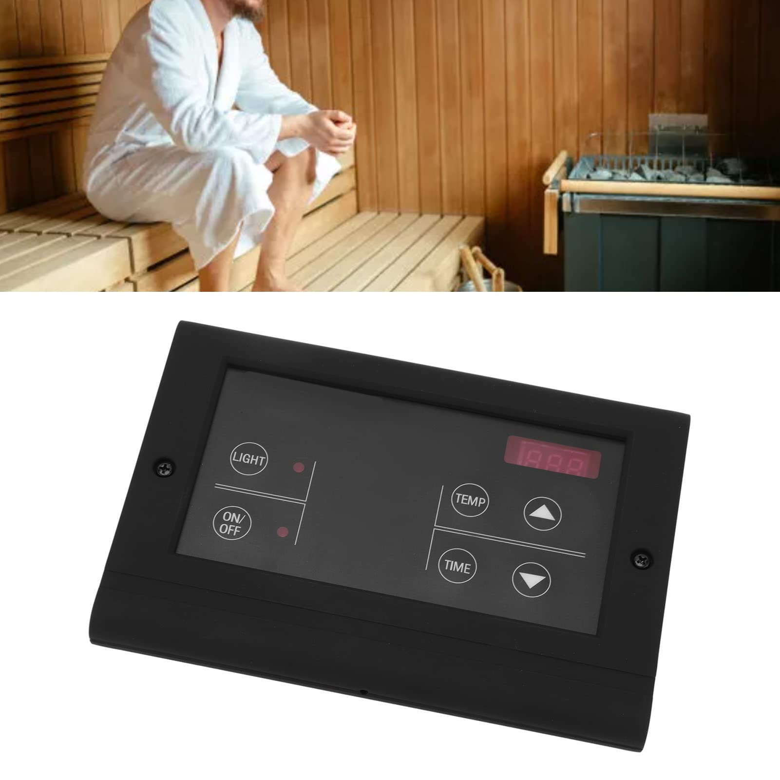 Chariot de sauna numérique contrôleur de sauna numérique fonctionnement facile multifonctionnel Contrôleur de machine à vapeur de taille compacte Contrôle de la Bastur