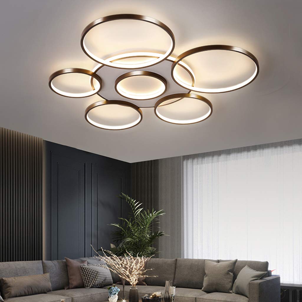 Lucande Smart LED plafondlamp Tjado, 70 cm, zwart, RGBW