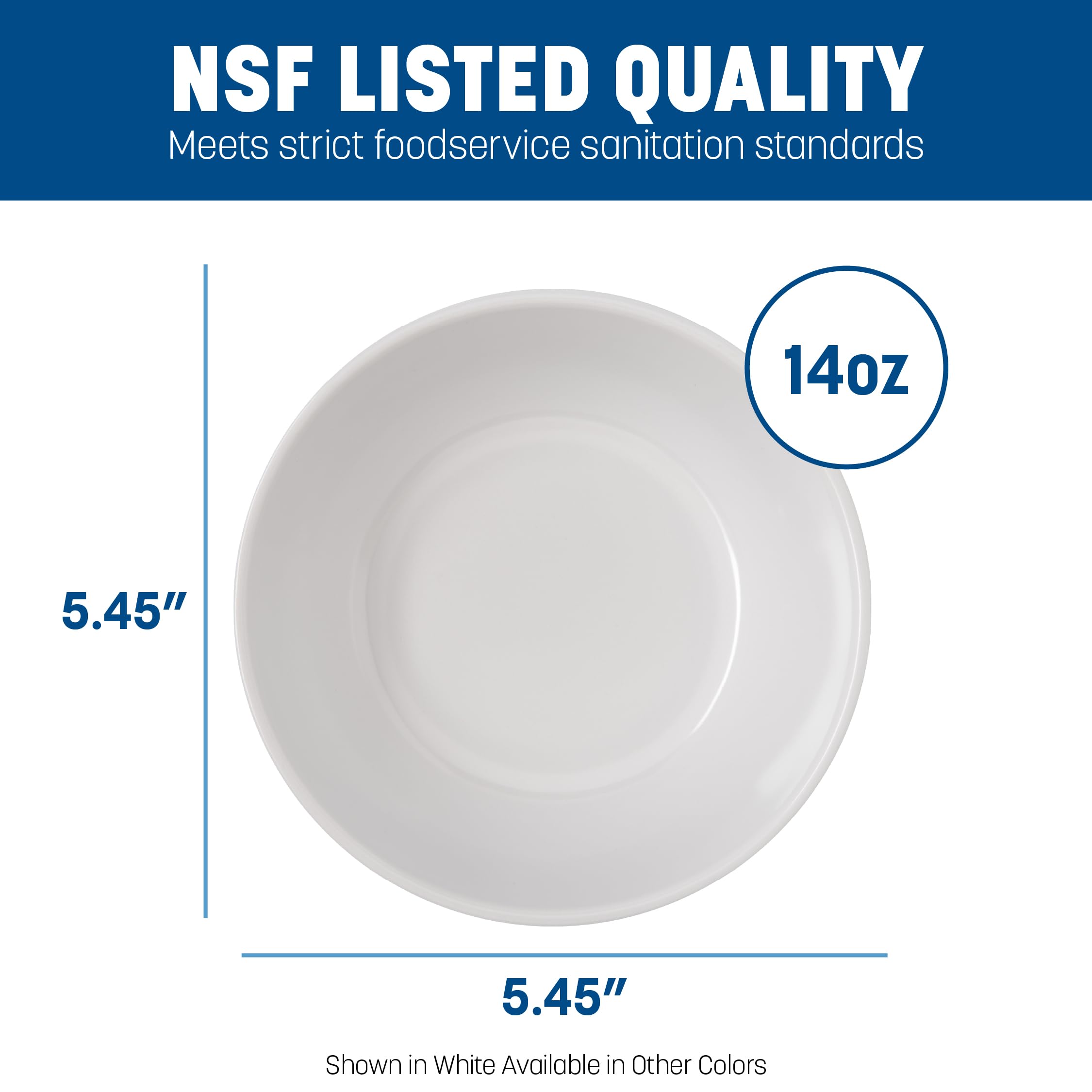 Carlisle 4352103 Dallas Ware melamina Nappie Bowl, 14 oz capacidad, 5,45 cm de diámetro x 1 – 15/16 "altura x 1 – 15/16" profundidad, negro (caso de 48)