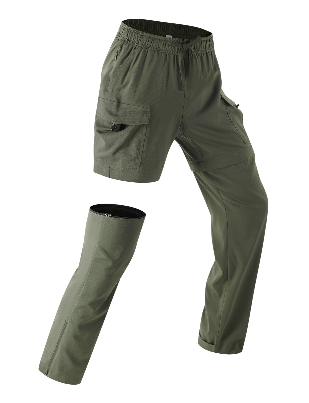 baleaf Trekkinghose Damen Zip Off, 3 in 1 Wanderhose Sommer Wasser Stretch Hiking Outdoor Pants Atmungsaktiv Funktionshose