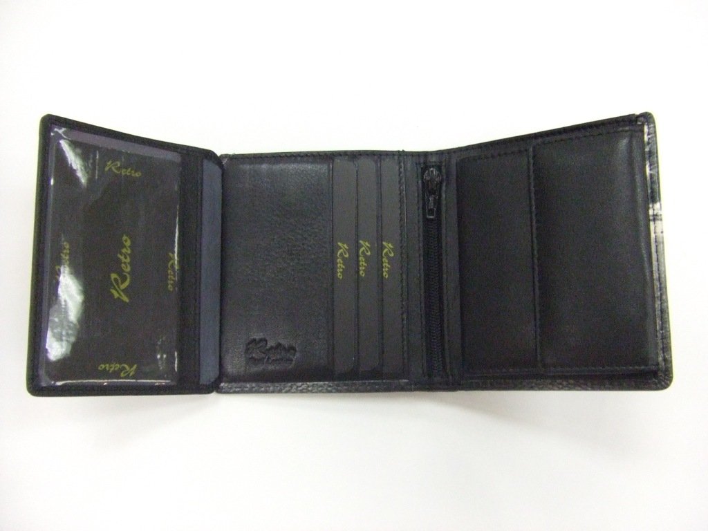 Uomo Verticale Portafoglio Uomo Grandi Dimensioni Portafoglio Uomo Verticale Con Scomparti Per Banconote, Carte Di Credito - Foto 3