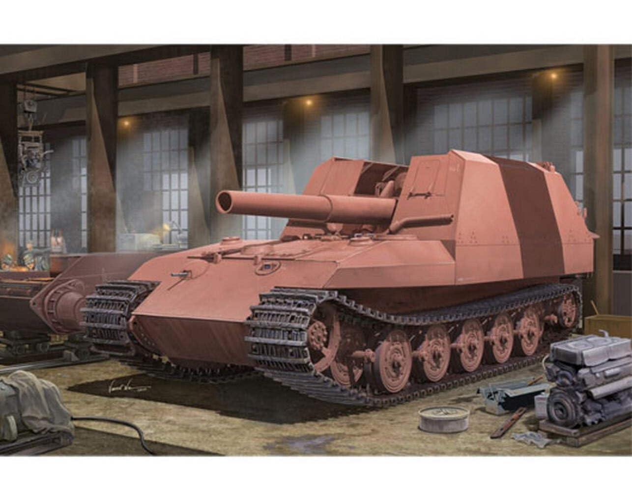 Trumpeter Kit da Montare in Scala Compatibile con CARRO GESCHUTZWAGEN Tiger Kit 1:35 TP1540