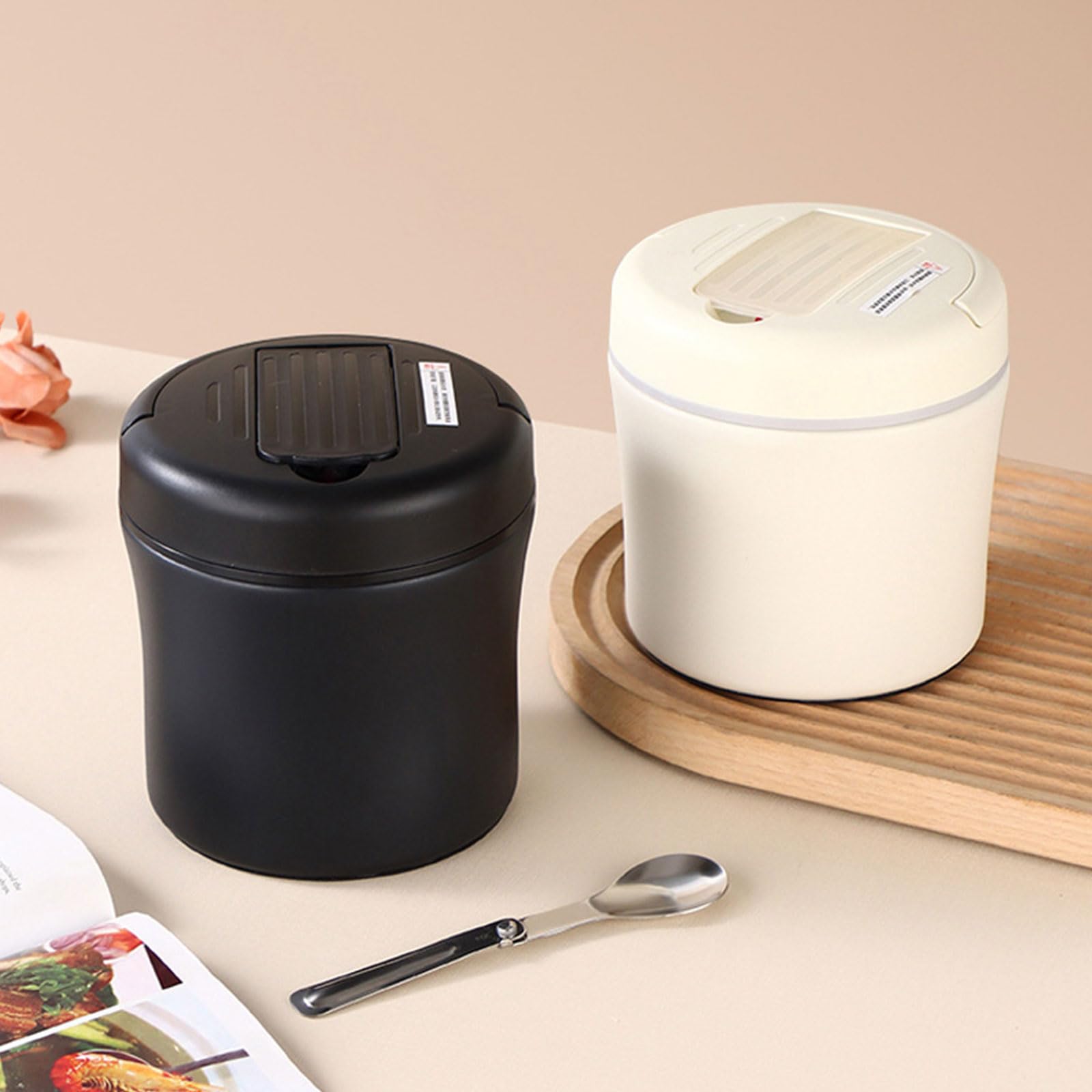 PANGBOER Barattolo per alimenti isolato di grande capacità da 1,5 l, con coperchio sicuro, rimane caldo o freddo per ore, ideale per viaggi, contenitore per il pranzo di grande capacità