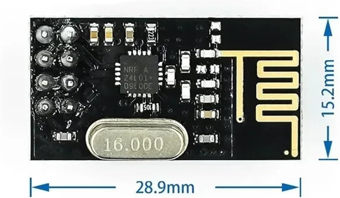 1-10PCS NRF24L01 2.4GHz 2Mbit/s Wireless Data Transmission RF Transceiver Module Board 1.9-3.6V for DIY(2pcs)