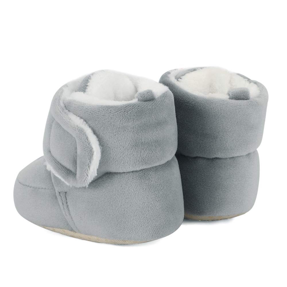 Matt Keely Baby Boys Girls Cartoon Antypoślizgowa miękka podeszwa Grube pantofle Buty do łóżeczka dziecięcego dla malucha gąsienicowego buty zimowe z pluszową podszewką