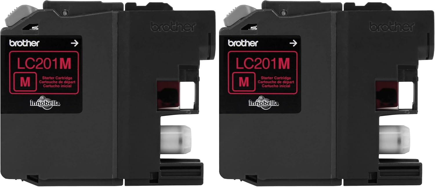 Brother LC201M Standard Yield Magenta Ink Cartridge (Pack of 2)