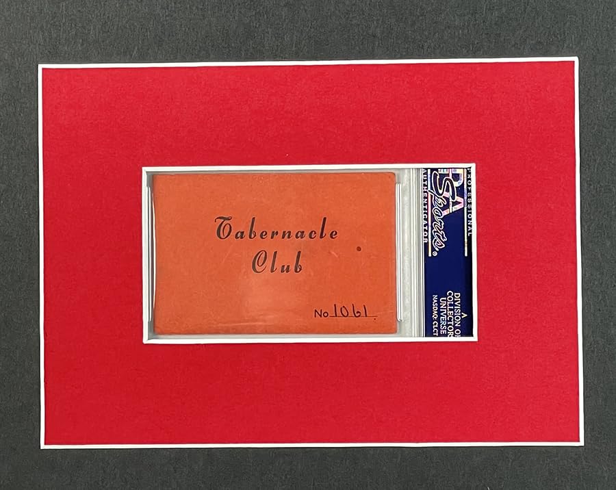 Jimi Hendrix Signed Autographed Tabernacle Club Card Inscribed