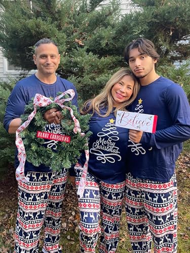 MISSKY Christmas Pajamas for Family Christmas Pjs Matching Sets for Adults Kids Holiday Xmas Sleepwear Set4